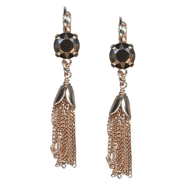 Mariana Earrings Elegant Rose Gold Austrian Crystals My Treasures Coll.