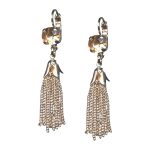 Mariana Earrings Exquisite Light Peach Austrian Crystals My Treasures Coll.