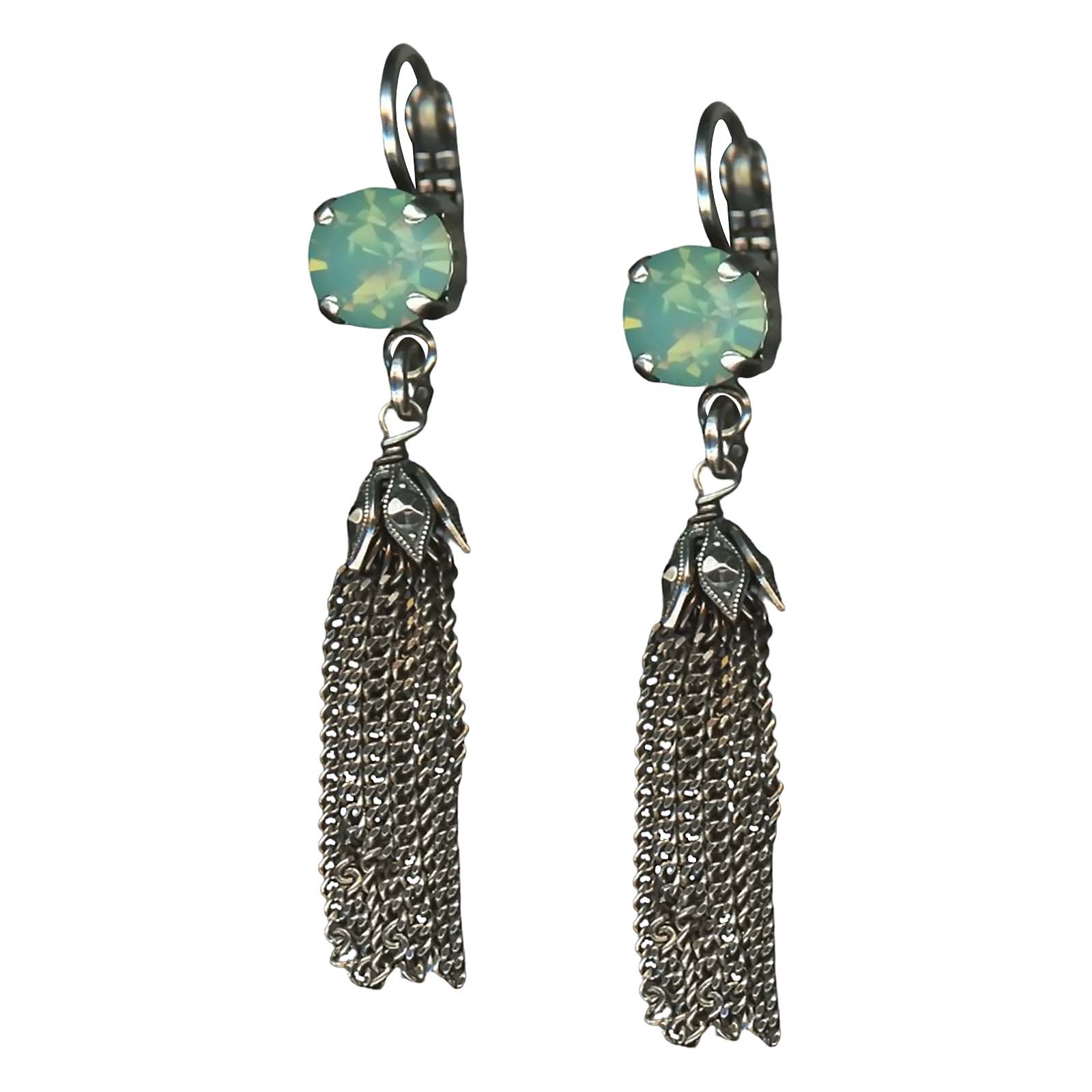 E-1098-7-390-SP6 (1) Mariana Earrings Adorable Pacific Opal Austrian Crystals My Treasures Coll. - Image 1