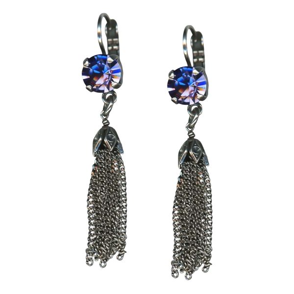 Mariana Earrings Fabulous Tanzanite Austrian Crystals My Treasures Coll.