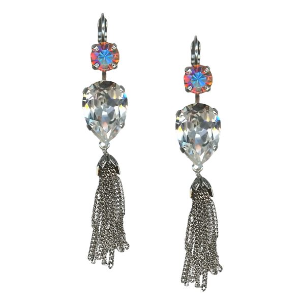 Mariana Earrings Glitzy Clear & AB Austrian Crystals On A Clear Day Sweet Summer Coll.