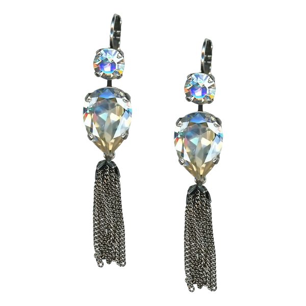 Mariana Earrings Shimmering Moonlight Austrian Crystals My Treasures Coll.