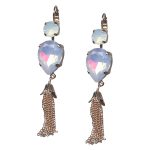 Mariana Earrings Beautiful Pink Opal & White Opal Austrian Crystals Afternoon Delight Songbook Coll.