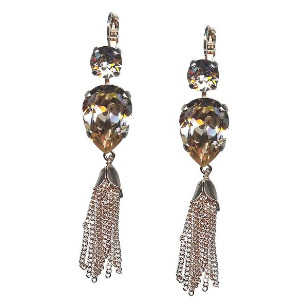 Mariana Earrings Lovely Vintage Rose Austrian Crystals My Treasures Coll.