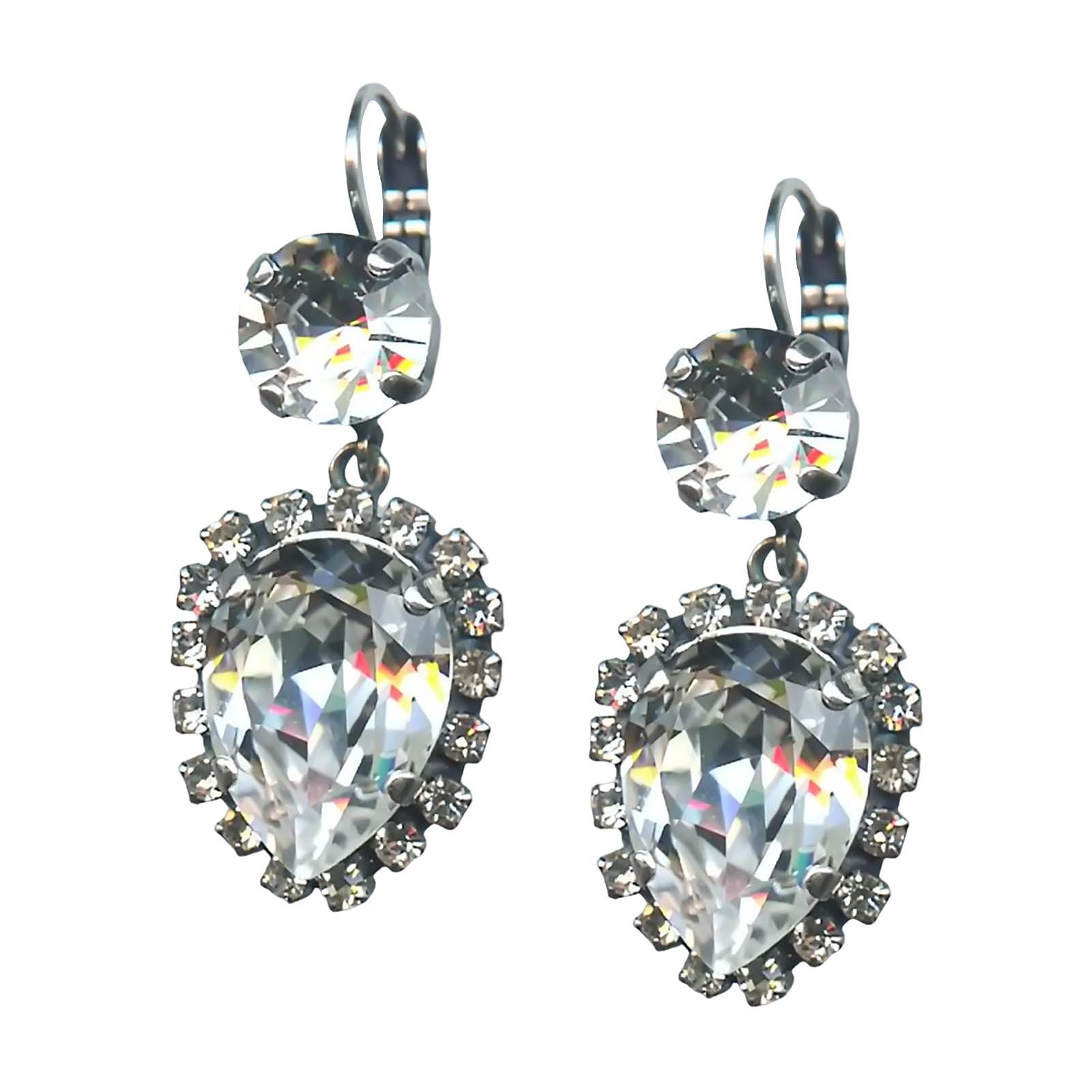 E-1098-9-001001-SP6 (1) Mariana Earrings Charming Clear Austrian Crystals Sweet Summer Coll. - Image 1