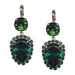 Mariana Earrings Beautiful Emerald Austrian Crystals My Treasures Coll. - Image 3