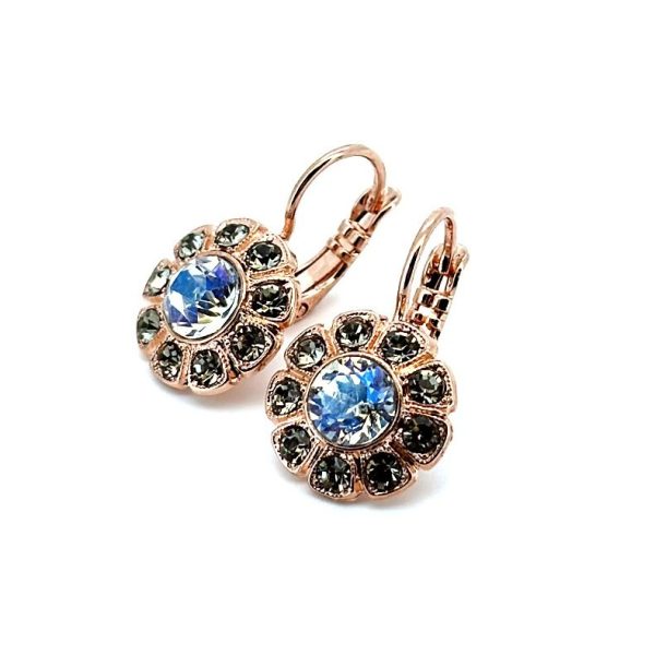 Earrings By Mariana Woman Beautiful Ocean Delight and Black Diamond Swarovski Crystals