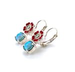 Mariana Earrings Alluring Laguna Delite, Siam, & Chrysolite Austrian Crystals Take My Breath Away Coll. - Image 2