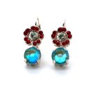 Mariana Earrings Alluring Laguna Delite, Siam, & Chrysolite Austrian Crystals Take My Breath Away Coll.