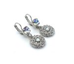 Earrings By Mariana Woman Drop Elegant Moonlight and Clear Swarovski Crystals - Image 3