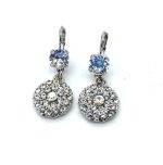 Earrings By Mariana Woman Drop Elegant Moonlight and Clear Swarovski Crystals - Image 2