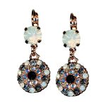 Mariana Earrings Exquisite Montana Blue, White Opal, & AB Austrian Crystals Mood Indigo Songbook Coll.