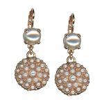 Mariana Earrings Glamorous Cream Pearl Austrian Crystals My Treasures Coll. - Image 3