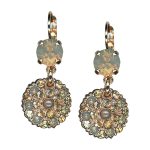 Mariana Earrings Stunning Sand Opal, Golden Shadow & Smoky Quartz Austrian Crystals Songbook Coll. - Image 2