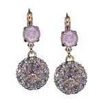 Mariana Earrings Shimmering Sun Kissed Lavender & Violet Austrian Crystals My Treasures Coll.