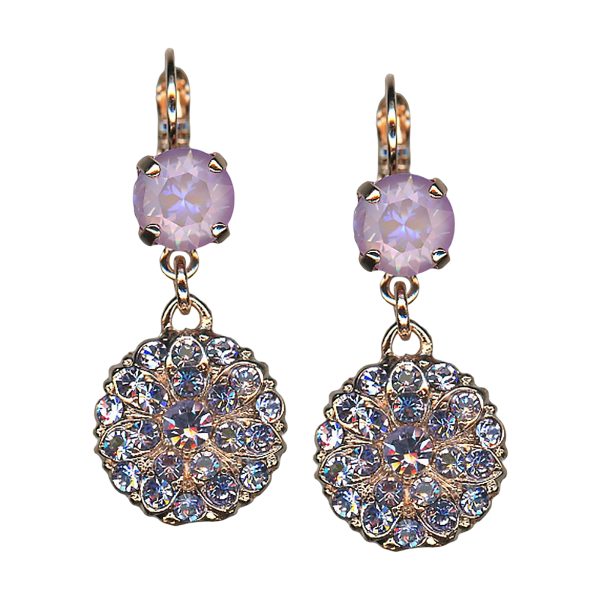 Mariana Earrings Shimmering Sun Kissed Lavender & Violet Austrian Crystals My Treasures Coll.
