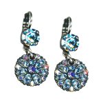 Mariana Earrings Adorable Aquamarine & AB Austrian Crystals My Treasures Coll.