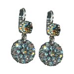 Mariana Earrings Preppy Black Diamond, Greige, & AB Austrian Crystals  Martini Cocktail Hour Coll. - Image 3