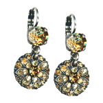 Mariana Earrings Exquisite Golden Shadow Austrian Crystals My Treasures Coll.