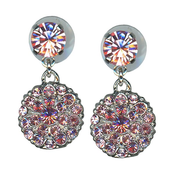 Mariana Earrings Lovely Lt Rose Austrian Crystals My Treasures Coll.