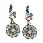 Mariana Earrings Exquisite Pink Opal, White Opal, Silk & Lt Peach Austrian Crystals Songbook Coll. - Image 3