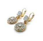 Earrings By Mariana Woman Simply Elegant White Opal Swarovski Crystals