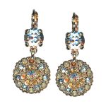 Mariana Earrings Lovely Lt Azure, Lt Topaz, Sand Opal, & Moonlight Austrian Crystals Nature Coll. - Image 2