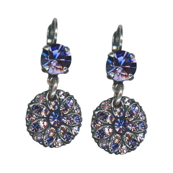 Mariana Earrings Sophisticated Purple & Lavender Austrian Crystals My Treasures Coll.