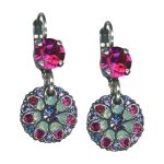 Mariana Earrings Stunning Fuchsia, Tanzanite, & Pacific Opal Austrian Crystals Forever Young Coll.