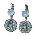 Mariana Earrings Gorgeous Vitrail Medium, Pacific Opal & Air Blue Opal Austrian Crystals Cocktail Hour Coll. - Image 3
