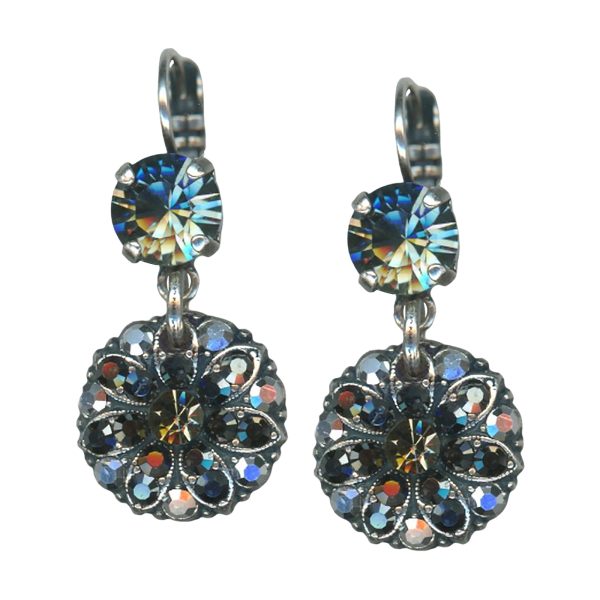 Mariana Earrings Fab Black Diamond, Jet, & Hematite Austrian Crystals Inspiration Coll.