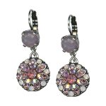 Mariana Earrings Charming Rose Quartz Mineral & Lt Rose Austrian Crystals My Treasures Coll. - Image 3