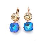 Earrings By Mariana Woman Beautiful Ocean and Topaz Swarovski Crystals