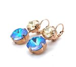 Earrings By Mariana Woman Beautiful Ocean and Topaz Swarovski Crystals - Image 2