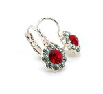 Mariana Earrings Beautiful Siam & Chrysolite Austrian Crystals Take My Breath Away Coll. - Image 3