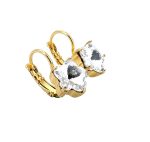 Mariana Earrings Beautiful Star Shape Clear Austrian Crystals My Treasures Coll. Yellow Gold - Image 2