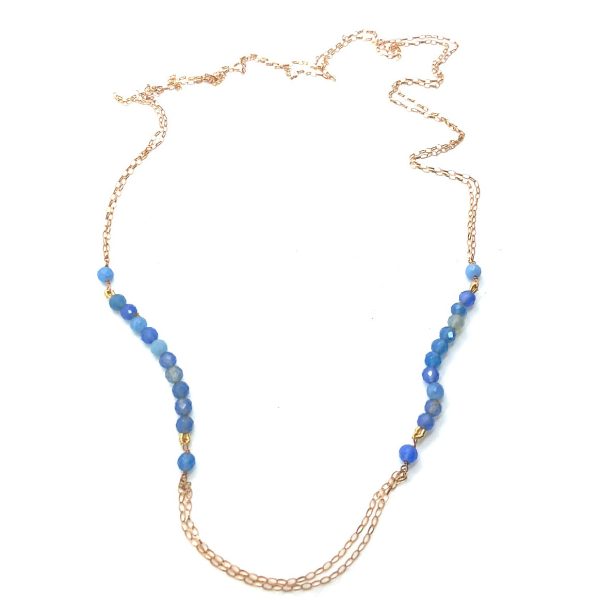 Mariana Necklace Simply Elegant Opalite Mineral Austrian Crystals My Treasures Coll.