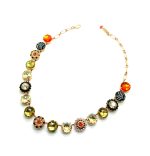 Mariana Necklace Glamorous Sun, Jonquil, Golden Shadow, Jet, & Clear Austrian Crystals Sexbomb Coll. - Image 3
