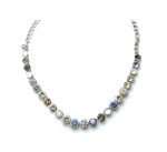 Necklace By Mariana Woman White Shell Mineral and Mix Swarovski Crystals - Image 3