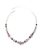 Necklace By Mariana Woman Sassy Siam, Chrysotile and Amethyst Swarovski Crystals
