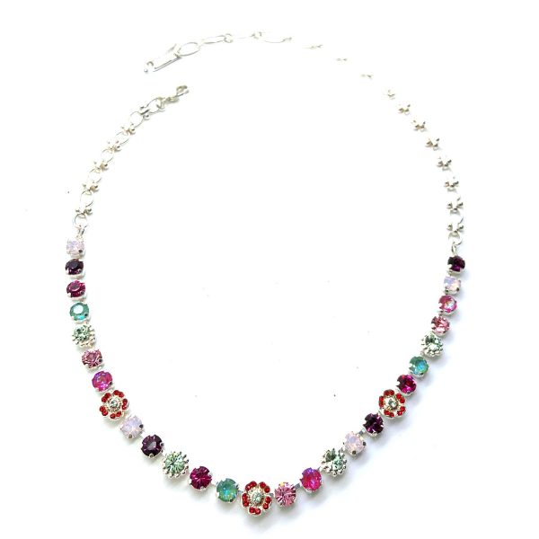 Necklace By Mariana Woman Sassy Siam, Chrysotile and Amethyst Swarovski Crystals