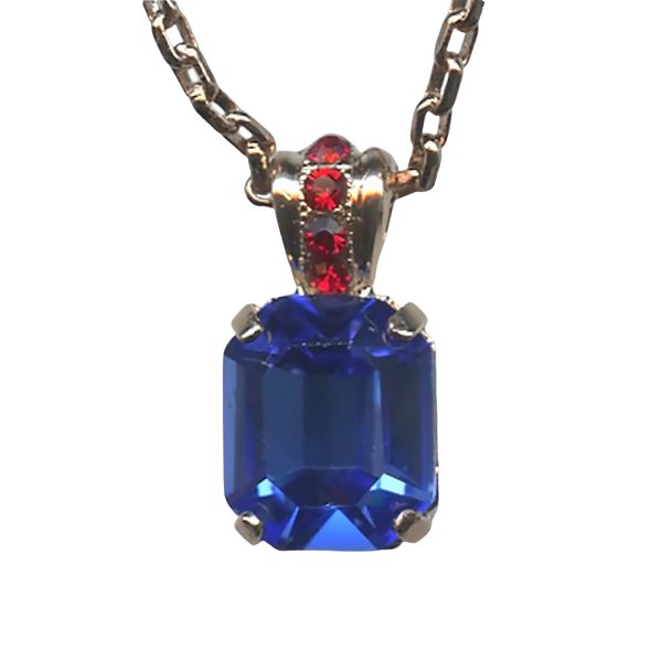 Mariana Necklace Pendant Exquisite Sapphire & Siam Austrian Crystals Fantasy Nirvana Coll.