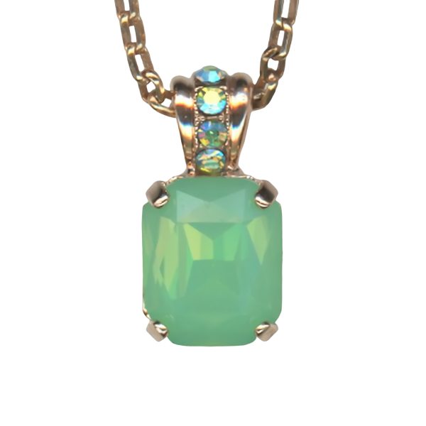 Mariana Necklace Pendant Precious Apple Green & Peridot AB Austrian Crystals Oasis Silk Road Coll.