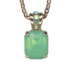 Mariana Necklace Pendant Precious Apple Green & Peridot AB Austrian Crystals Oasis Silk Road Coll. - Image 2