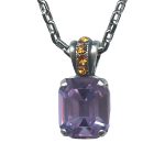 Mariana Necklace Pendant Beautiful Violet & Topaz Austrian Crystals Macaroon The Sweet Life Coll. - Image 3
