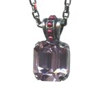 Mariana Necklace Pendant Lovely Lt Rose & Pink Pearl Austrian Crystals Antigua Caribbean Life Coll. - Image 3