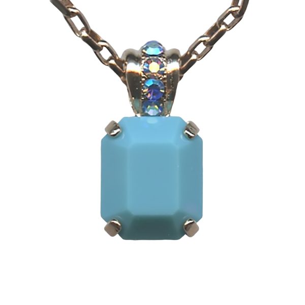 Mariana Necklace Pendant Simply Elegant Turq & AB Austrian Crystals Bliss Nirvana Coll.
