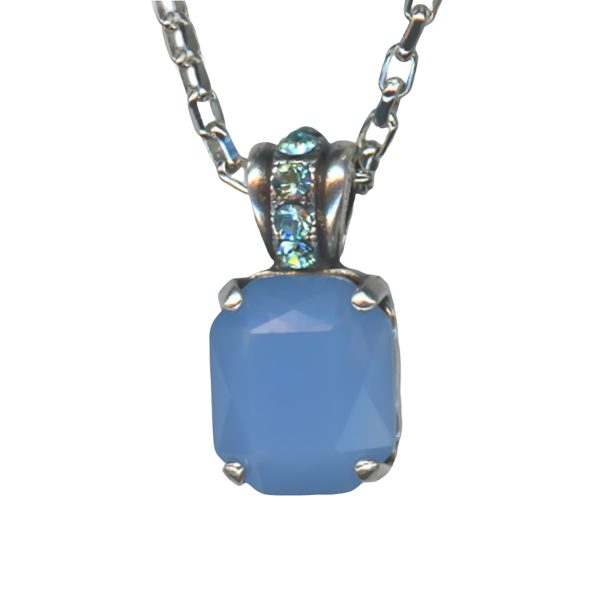 Mariana Necklace Pendant Charming Lt Sapphire Opal & Aquamarine Austrian Crystals My Treasures Coll.