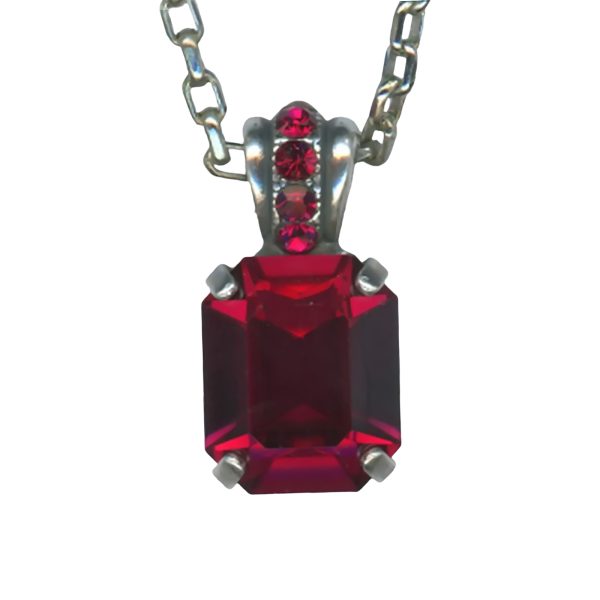 Mariana Necklace Pendant Stunning Ruby Austrian Crystals My Treasures Coll.