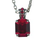 Mariana Necklace Pendant Stunning Ruby Austrian Crystals My Treasures Coll. - Image 2